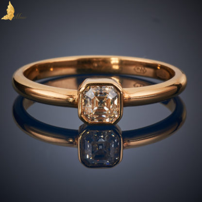 Diamentowy Solitaire w szlifie królewskim Asscher