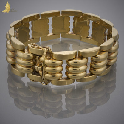 Geometryczna bransoleta w stylu Gucci w złocie 18K