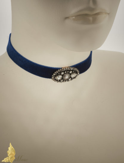 Choker I poł. XIX w. rozety diamentowe ok. 3,20 ct 'Rare'