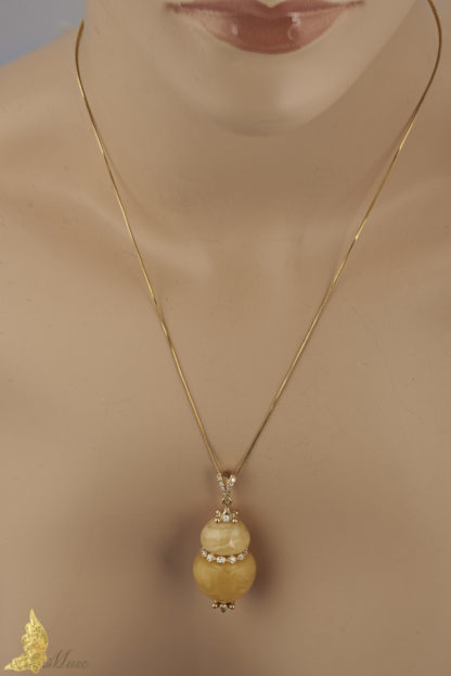 Zawieszka Royal Amber i Diamenty 0.52 ct
