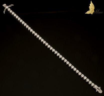 Brylantowa bransoleta 'tenisówka' ok. 3,50 ct G, VS w białym złocie 18K