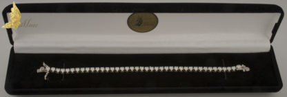 Brylantowa bransoleta 'tenisówka' ok. 3,50 ct G, VS w białym złocie 18K