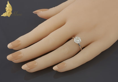 Brylantowy solitaire 1,72 ct w białym złocie 14K