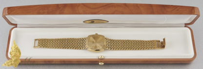 Damski zegarek szwajcarskiej marki Piaget, lata 60/70-te, 18K żółte złoto
